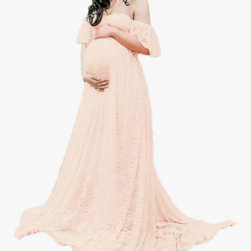 Pink Maternity Gown